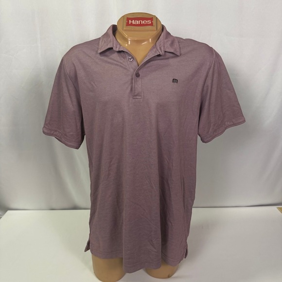 Travis Mathew Polo Shirt Mens XL Purple Golf Casual Short Sleeve - Picture 1 of 6